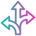 Decorative icon for Flexible metaverse platform.